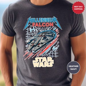 Retro Disney Star Wars Shirt, Disney Millennium Falcon Shirt, Vintage Star Wars Millennium Falcon Tee, Disneyworld 2025 Shirts, Family Trip