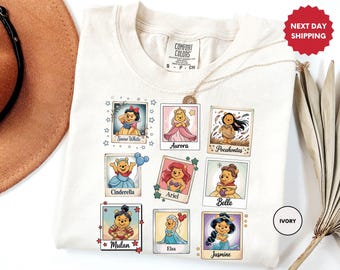 Comfort Colors, Retro Disney Princess Shirt, Watercolor Princess Shirt, Disney Trip T-Shirt, Disney Princess, Disneyworld Princess Gift