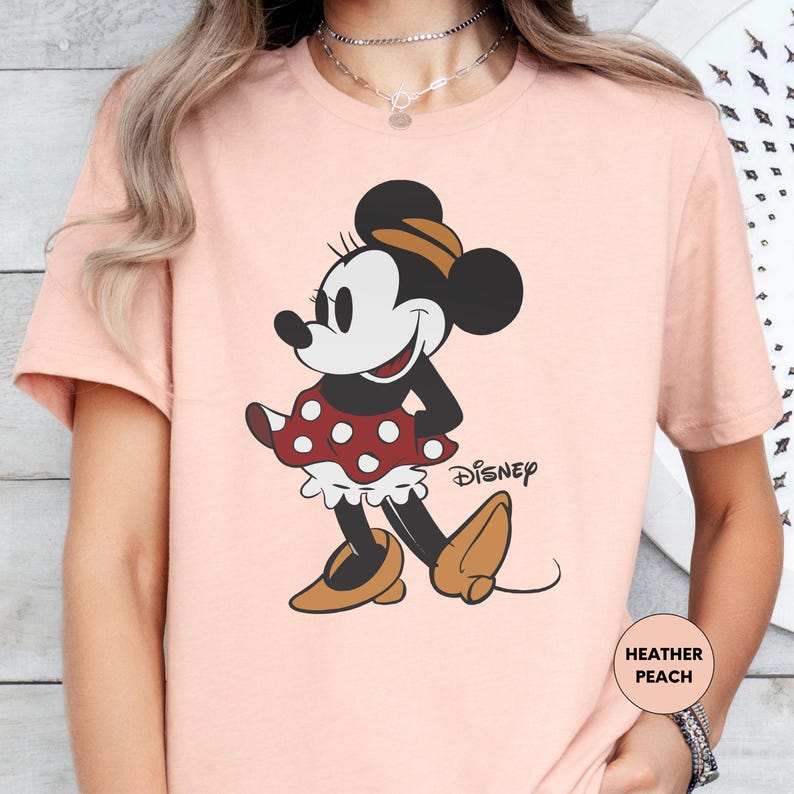 Minnie Mouse Shirt, Cute Minnie Shirts, Retro Minnie T-shirt, Mouse Shirt, Family Vacation T-shirt, Disneyland Family Trip Shirt image 1
