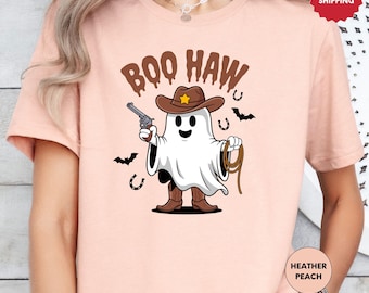Boo Haw Shirt, Funny Ghost Shirt, Western Halloween Shirt, Ghost Cowboy Shirt, Country Girl Shirt, Spooky Season Shirt, Western Ghost Shirt