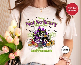 Mickey's Not-So-Scary Halloween Party Shirt, Mickey Shirt, Disney Halloween Tee,Pumpkin Lover Shirt, Gift for party, Spooky Season