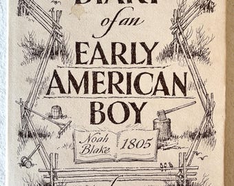 Eric Sloane, Diario de un niño americano joven, tapa dura americana vintage (1962)
