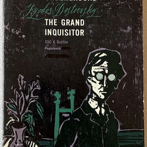 May include: Vintage paperback book cover featuring the title "Notes From Underground" by Fyodor Dostoevsky. The cover is dark with a graphic illustration of a man with glasses and text. A sticker with prices is on the top right.