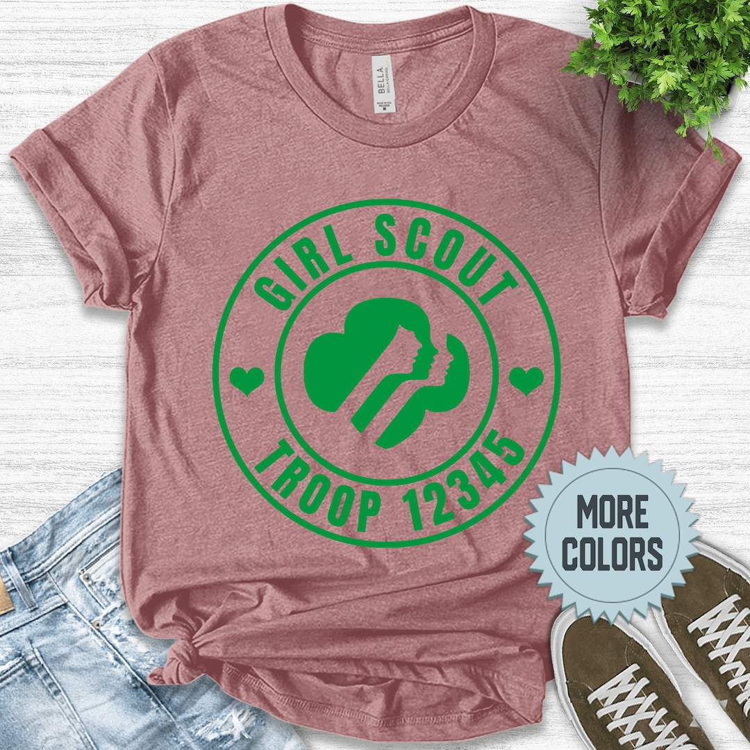 Custom Girl Scout Teescout Troop Number Tee Custom Scout Etsy