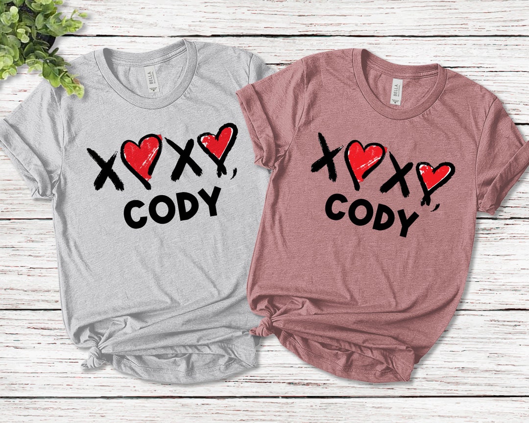 Xoxo Cody Unisex Tshirt Cody Shirt Ladies Gym Shirt Cute Etsy
