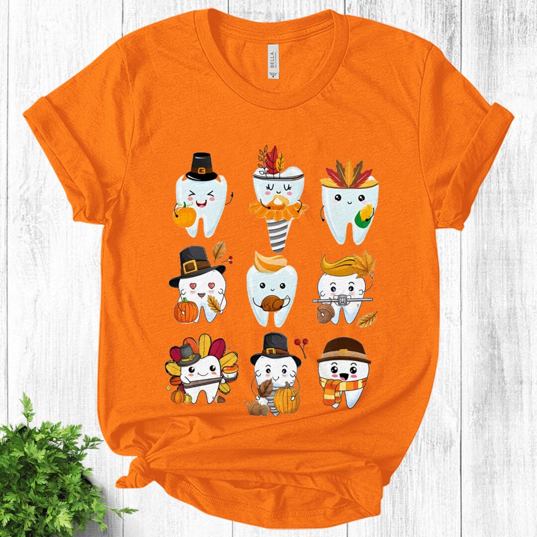 Fall Dental Shirts Dentist Gift Dental Thanksgiving Shirt Etsy