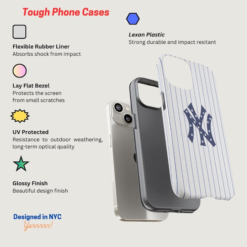 New York AllStar iPhone Tough Phone Cases - Impact-Resistant Protection image 8