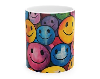 Happy Smiles Mug by HappyFunDesign
