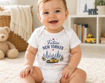 Future New Yorker Baby Bodysuit | NYC Taxi Onesie