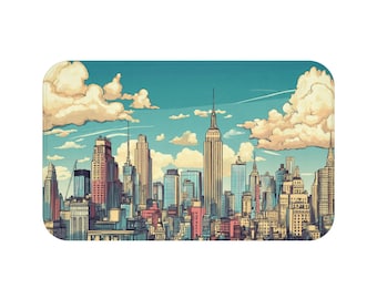 New York City Skyline Bath Mat - Style and Safety Combined!