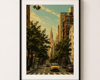 Cartel de Murray Hill en Lexington Avenue / Arte callejero de la ciudad de Nueva York