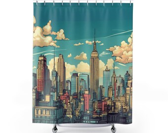 New York City Shower Curtain - Urban Style for Your Bathroom!