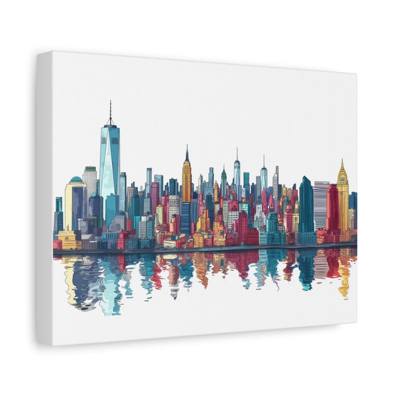 New York City Skyline Canvas Print - Iconic Urban Art - Etsy