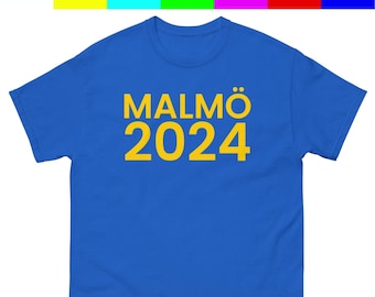Malmö 2024 Eurovision Song Contest T-shirt, Fan Malmo Sweden Host city
