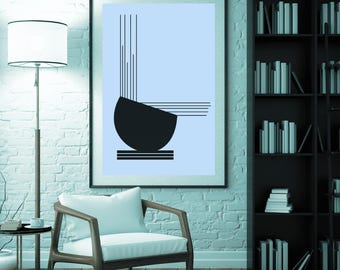 Affiche Abstraite Minimaliste