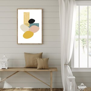 illustration abstraite en Couleurs Douces