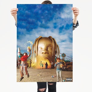 Travis Scott - Astroworld / Premium Matte vertikales Poster