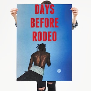 Travis Scott - Days Before Rodeo / Premium Matte vertikale Poster