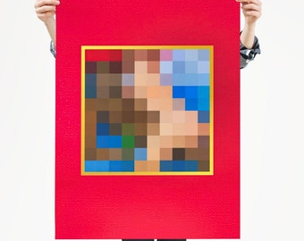 Kanye West Poster - My Beautiful Dark Twisted Fantasy / Premium Matte vertical poster