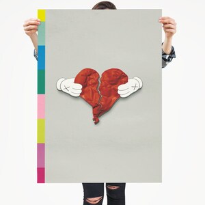 Cartel de Kanye West - 808s & Heartbreak / Cartel vertical Premium Matte