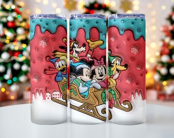 11 Becher Sublimation aufgeblasen 20 Unzen Skinny Tumbler geschwollen Wrap, Cartoon Lustiges Design PNG Bundle Digital 2D 3D Tumbler Wrap