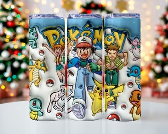 35 Tumbler Sublimation inflated 20oz Skinny Tumbler puffy Wrap, Cartoon Funny Design PNG Bundle Digital 2D 3D Tumbler Wrap