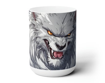 Anime Werewolf Ceramic Mug 15oz