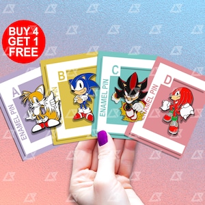 Hedgehog Game Enamel Pin Gift Funny Enamel Pin Set Cute Anime Pin Kawaii Bag Pins Lapel Pin Set Ita Bag Pin Backpack Pins Set