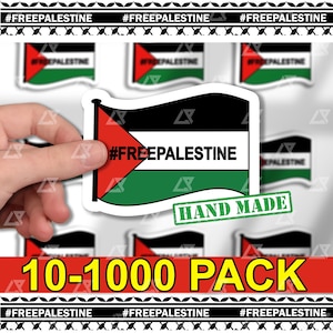 Adesivi all'ingrosso con bandiera palestinese, adesivi per laptop ispirati ai musulmani arabi palestinesi, set di adesivi estetici per bottiglie d'acqua