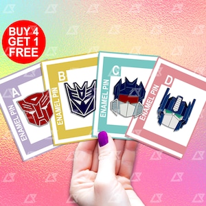 Autobots Game Enamel Pin Gift Funny Enamel Pin Set Cute Anime Pin Kawaii Bag Pins Lapel Pin Set Ita Bag Pin Backpack Pins Set