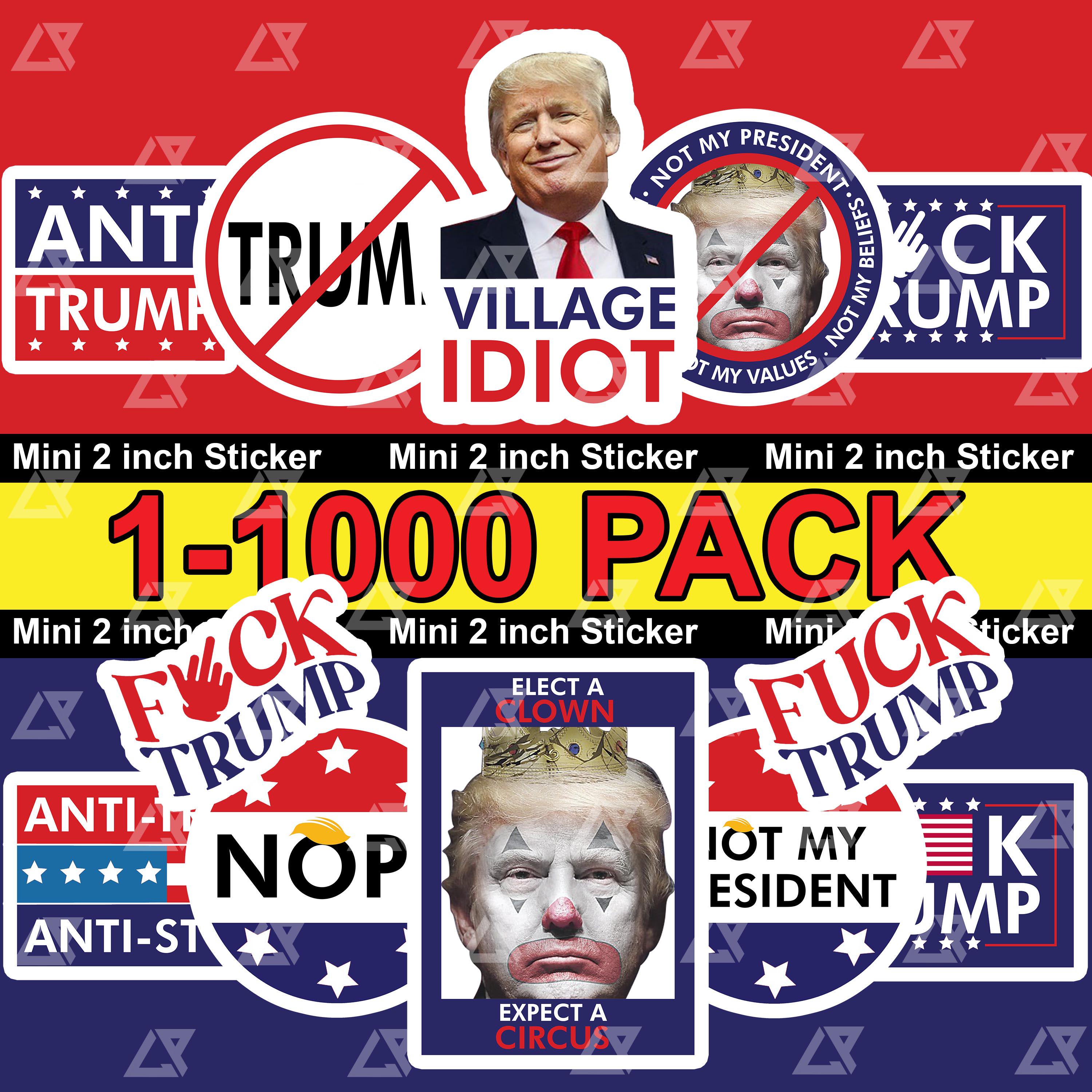100pcs Fuck Trump Stickers Pack, I Did That Trump Sticker Variety Pack, Meme Sticker, Fdt, Anti-Fascists, Anti Racist, Feminist Sticker