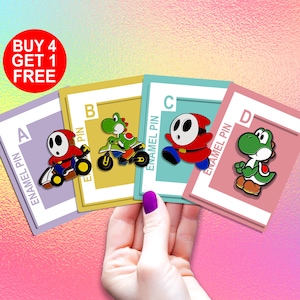 Shy Guy Game Enamel Pin Gift Funny Enamel Pin Set Cute Anime Pin Kawaii Bag Pins Lapel Pin Set Ita Bag Pin Backpack Pins Set