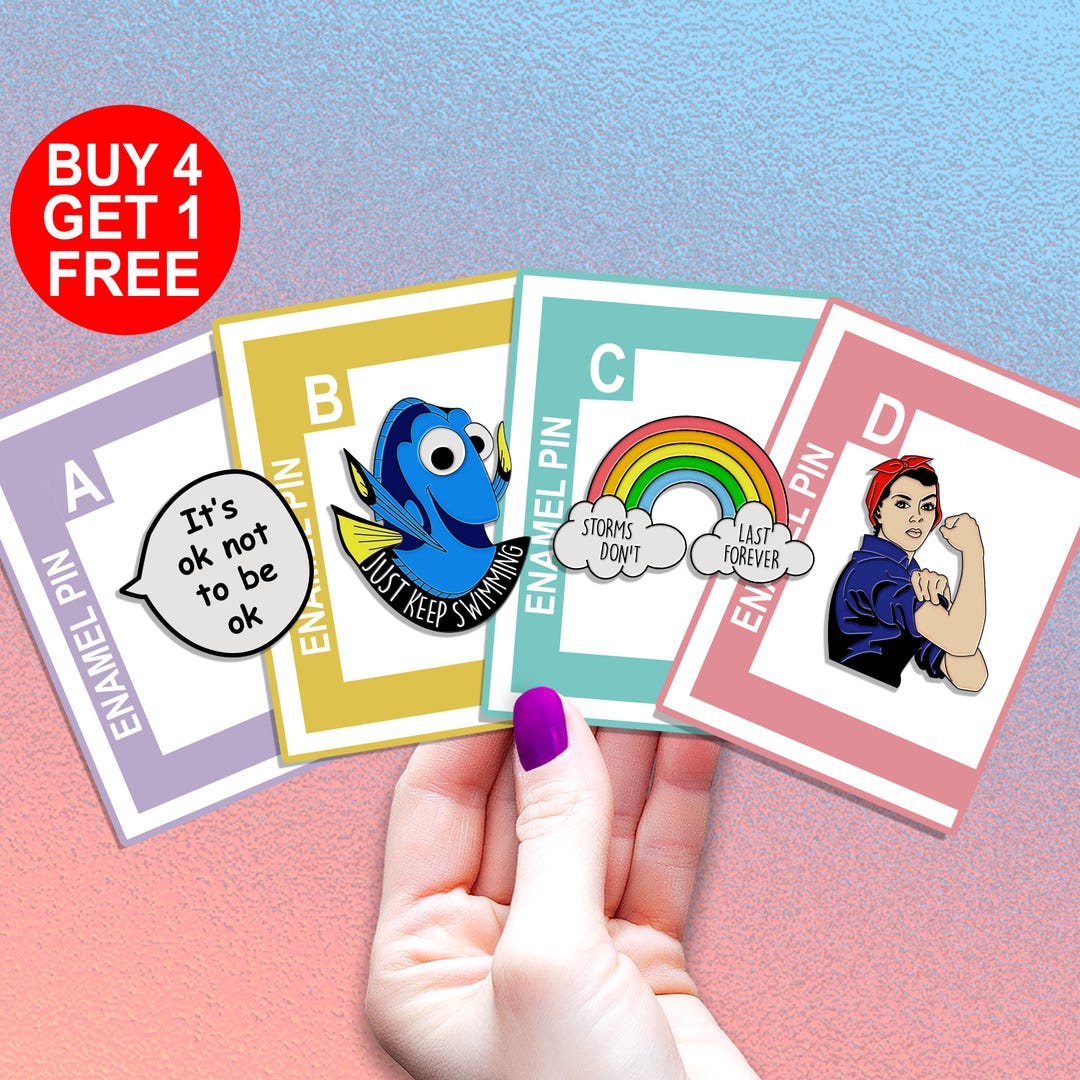 Rosie the Riveter Kawaii Enamel Pin Gift Aesthetic Enamel Pin Set ...