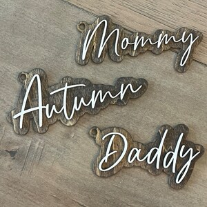 Stocking name tags