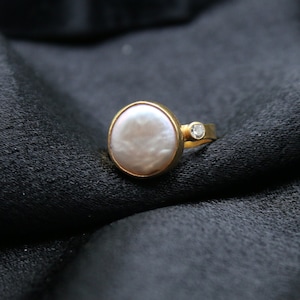 Pearl Silver Ring Handmade Jewelry Freshwater Pearl Ring