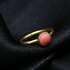 Coral Silver Ring Handmade Jewelry Coral  Vintage  Ring