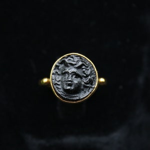 Intaglio Medusa Silver Ring Handmade Jewelry Greek Jewelry Ancient Greek Medusa Ring