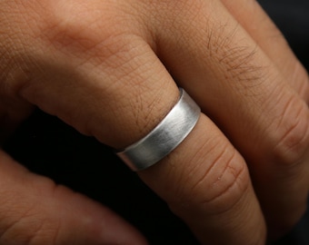 Unisex Oxidized Silver Band Ring: The Ideal Handmade Jewelry Christmas Gift