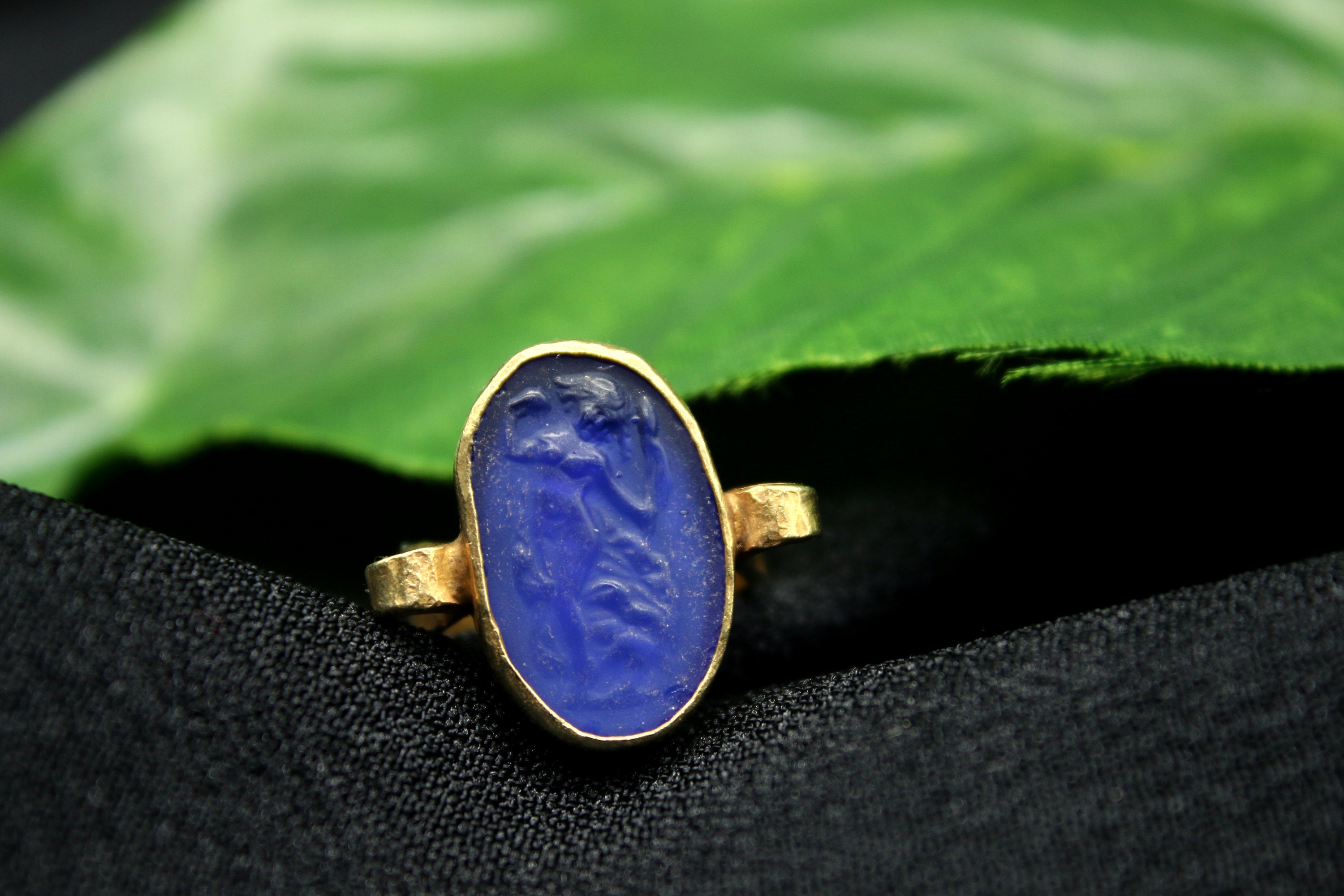 Aphrodite Goddess MOP Ring 18KT YG