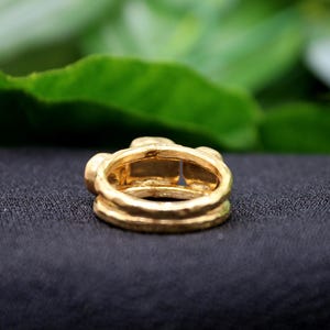 Raw Ruby and Raw Emerald Silver Ring: The Perfect Handmade Christmas Gift afbeelding 6