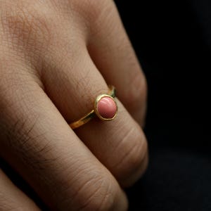 Natural Coral Silver Ring – The Perfect Handmade Jewelry for a Christmas Gift