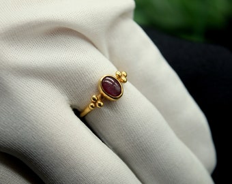 Handcrafted Natural Star Ruby Silver Ring - Celestial Elegance and Unique Craftsmanship