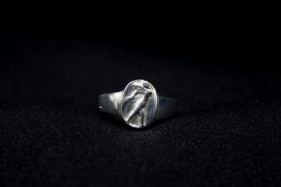 Greek Coin Artemis Signet Ring, Handmade Silver Jewelry, Unique Christmas Gift for Her