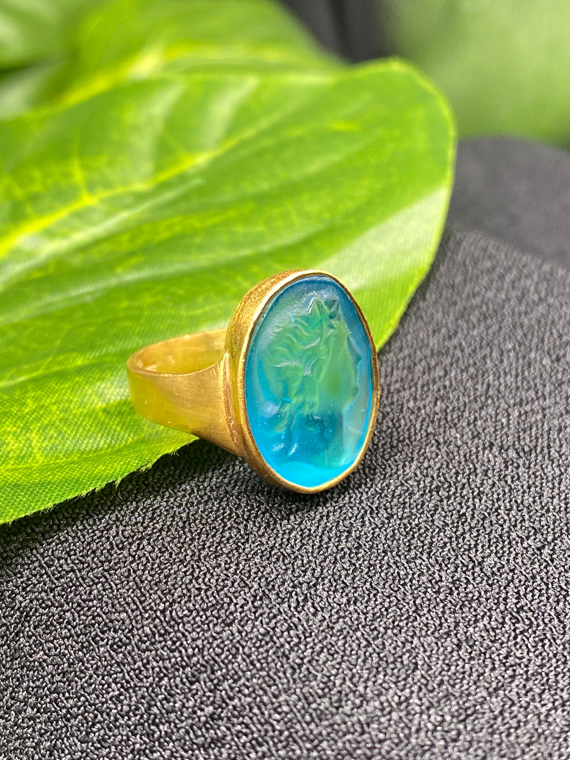 Handmade Intaglio Apollo Silver Ring - Classic Elegance - Etsy