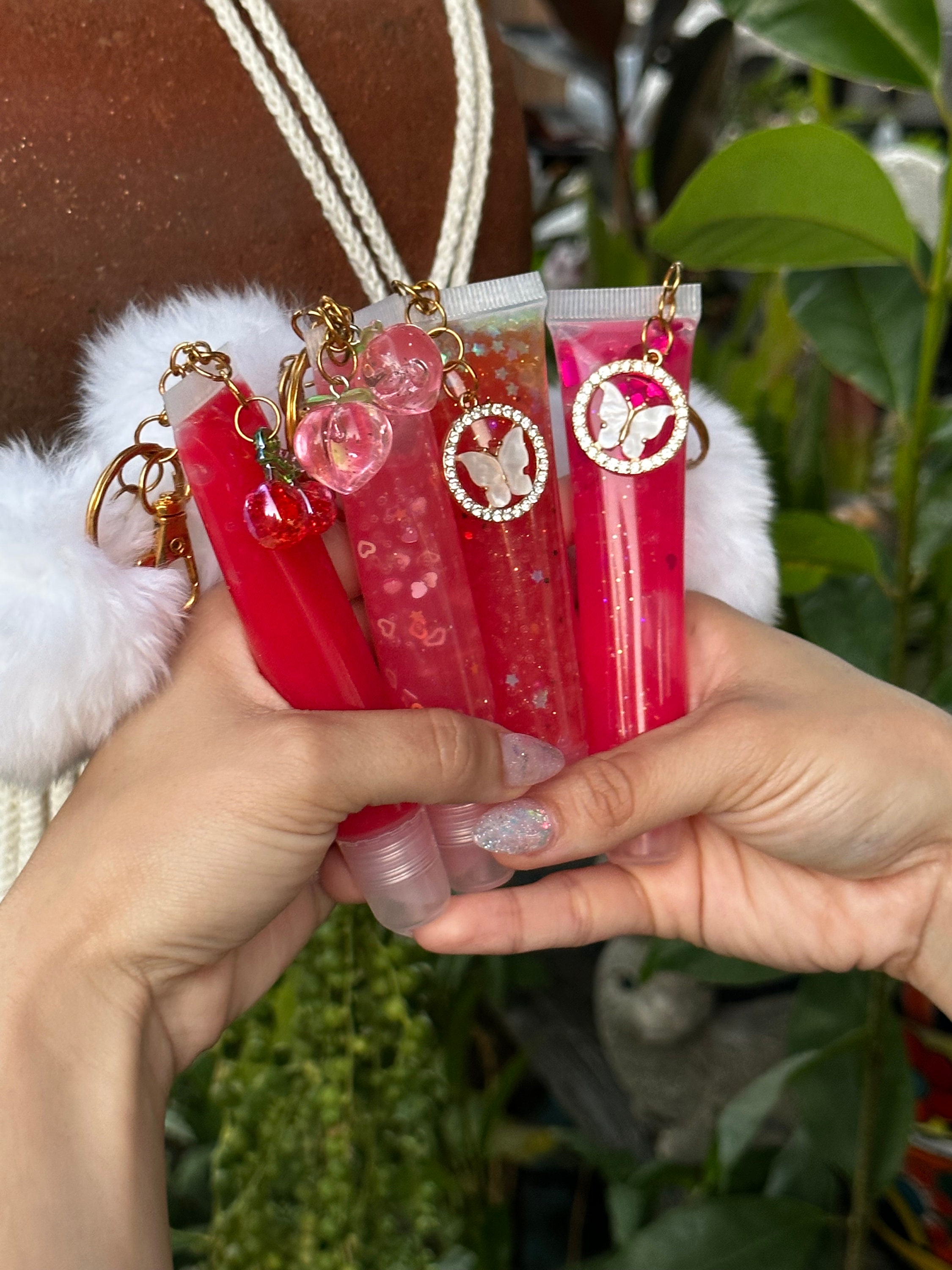 Diy lip gloss keychain best sale