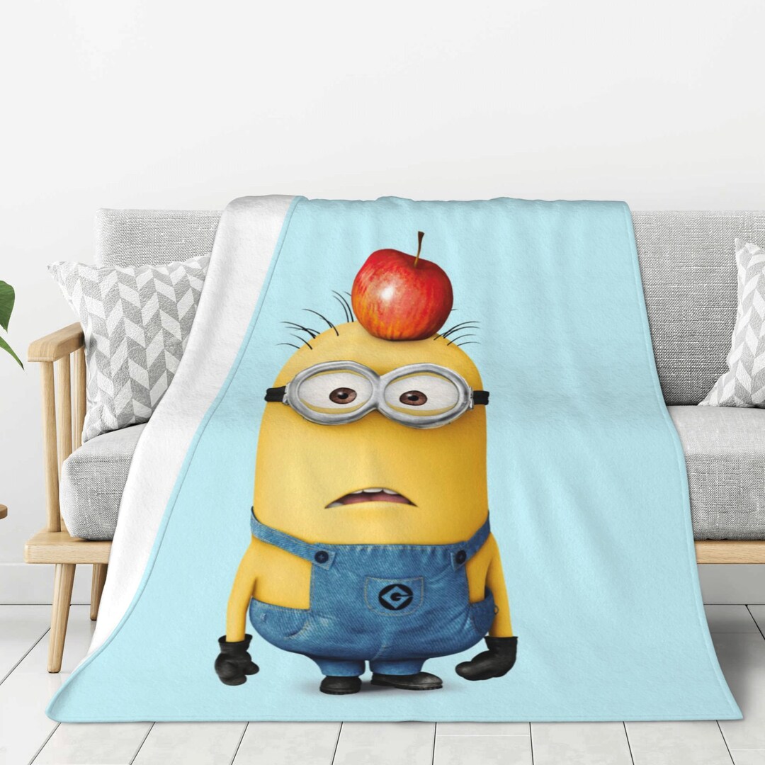 Minion Blanketminion Giftblanketcustom Name Etsy