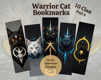 Printable Warrior Cat Bookmarks 10 Clan Part 4