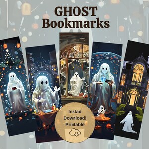 Afdrukbare Ghost-bladwijzers | Digitale download voor Ghost Lovers
