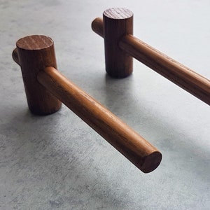 Long Modern Oak Wood Handles, Kitchen Cabinet Furniture Pulls, Minimalust Pulls for Drawer,Replacement Cupboad Knobs