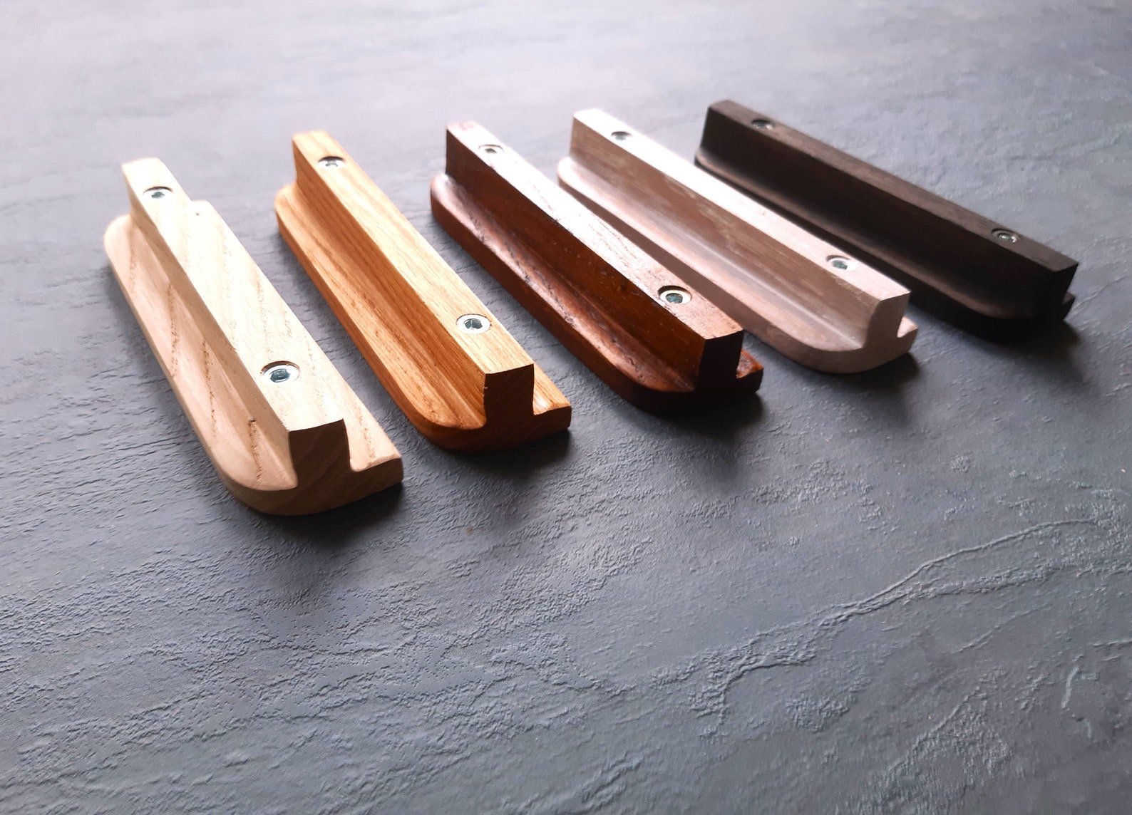Curated visual reference: Visual Reference: Handmade Oak Wooden Pulls Minimalist Kitchen Cabinet Hardware